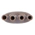 INGA JAHRA GREY VASE OVAL TUBE ACTIVE GLAZE 23X10X27CM NM