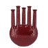 INGA JAHRA PURPLE VASE OVAL TUBE ACTIVE GLAZE 28X12X39CM NM