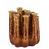 INGA JAHRA BROWN VASE TUBE ACTIVE GLAZE 20X16X24CM NM