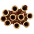 INGA JAHRA BROWN VASE TUBE ACTIVE GLAZE 20X16X24CM NM