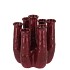 INGA JAHRA PURPLE VASE TUBE ACTIVE GLAZE 15X13X18CM NM