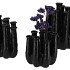 INGA JAHRA BLACK VASE TUBE 26X17X29CM NM