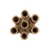 INGA JAHRA GOLD VASE TUBE 15X13X18CM NM