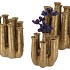 INGA JAHRA GOLD VASE TUBE 26X17X29CM NM