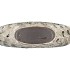 AGLIO JADA GREEN OVAL VASE ACTIVE GLAZE STRUCTURE 32X12X26CM