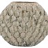 INGA JADA GREEN OVAL VASE ACTIVE GLAZE STRUCTURE 41X15X33CM
