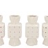CANDY DOTS WHITE MIX VASE SQUARE ASS 8X8X18CM