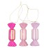 CANDY GOLD PINK/LILA MIX HANGER RECTANGLE ASS 6X4X13CM NM