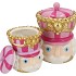 CANDY NUTCRACKER PINK/LILA JAR 12X12X15CM