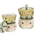 CANDY NUTCRACKER GREEN JAR 12X12X15CM