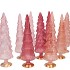 TWINKLE SWEETS PINK MIX GLASS TREE SHINY ASS 9X25CM NM