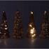 TWINKLE WARM SAND MIX GLASS TREE LIGHTS ASS 9X22CM NM