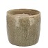 IRON STONE SAND GLAZED POT 13X13CM