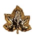 LEAF MAPLE PLATE GOLD 18X18X4CM NM