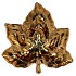 LEAF MAPLE PLATE GOLD 24X24X4CM NM