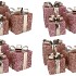 SPARKLE GIFTBOX PINK LED S/3 15X18/20X23/25X28CM