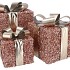 SPARKLE GIFTBOX PINK LED S/3 15X18/20X23/25X28CM