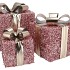 SPARKLE GIFTBOX PINK LED S/3 15X18/20X23/25X28CM