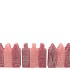 CANDLE A'DAM HOUSE SWEETS PINK MIX 6X6X16CM