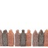 CANDLE A'DAM HOUSE WOODS BROWN MIX 6X6X16CM