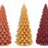 CANDLE FROSTY X-MAS TREE AUTUMN SPICES MIX 9X20CM ASS