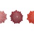 CANDLE FROSTY X-MAS TREE RED MIX 9X20CM ASS