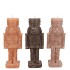 CANDLE FROSTY NUTCRACKER WOODS BROWN MIX 4X4X12CM