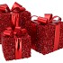 SPARKLE GIFTBOX RED LED S/3 15X18/20X23/25X28CM