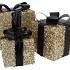 SPARKLE GIFTBOX BLACK LED S/3 15X18/20X23/25X28CM