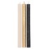 CANDLE FROSTY TAPER BLACK MIX 2X25CM