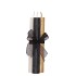 CANDLE FROSTY TAPER BLACK MIX 2X15CM