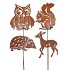 RUSTY GARDENSTICK AUTUMN ASS 15X25X80CM