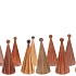 TWINKLE WARM SAND MIX GLASS TREE LIGHTS BALL ASS 9X22CM NM