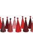 TWINKLE RED MIX GLASS TREE LIGHTS BALL ASS 9X22CM NM