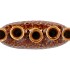 INGA JAHRA BROWN VASE OVAL TUBE ACTIVE GLAZE 28X12X39CM NM