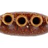 INGA JAHRA BROWN VASE OVAL TUBE ACTIVE GLAZE 34X15X47CM NM