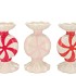 CANDY MILL WHITE MIX VASE ROUND ASS 12X12X21CM