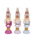 CANDY NUTCRACKER PINK/LILA SOLDIER DECORATION 10X9X20CM
