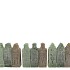 CANDLE A'DAM HOUSE GREEN MIX 6X6X16CM