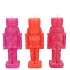 CANDLE FROSTY NUTCRACKER FUCHSIA MIX 4X4X12CM