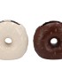 CANDY DONUT CHOCO/WHITE VASE ASS 16X8X15CM