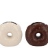 CANDY DONUT CHOCO/WHITE VASE ASS 11X6X11CM