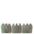 CANDLE A'DAM HOUSE GREEN MIX 4X4X12CM