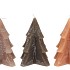 CANDLE FROSTY PINE TREE WOODS BROWN MIX 12X15CM ASS