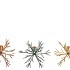 COSMO AUTUMN MIX CANDLE HOLDER SNOWFLAKE ASS 17X17X15CM
