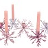 COSMO SWEETS LILA MIX CANDLE HOLDER SNOWFLAKE ASS 17X17X15CM