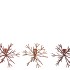 COSMO COPPER MIX CANDLE HOLDER SNOWFLAKE ASS 17X17X15CM