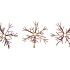 COSMO COPPER MIX CANDLE HOLDER SNOWFLAKE ASS 17X17X15CM
