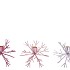 COSMO SWEETS LILA MIX CANDLE HOLDER SNOWFLAKE ASS 13X13X14CM