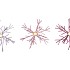 COSMO SWEETS LILA MIX CANDLE HOLDER SNOWFLAKE ASS 13X13X14CM